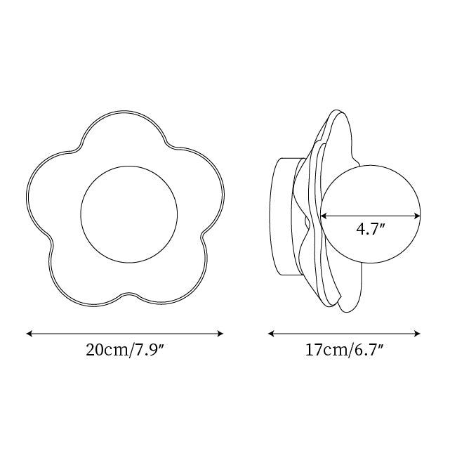 Petalia wandlamp