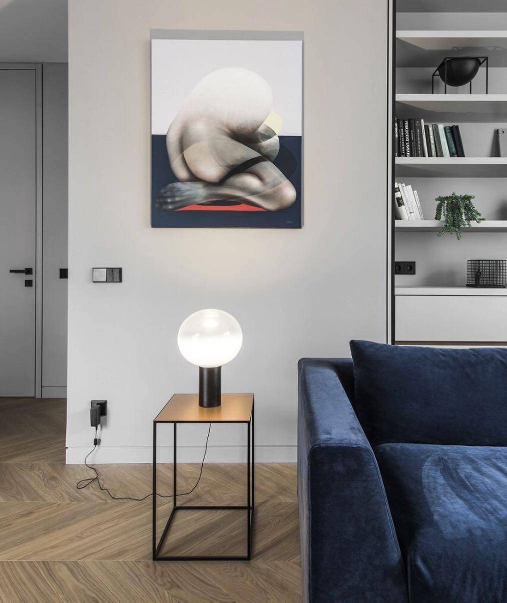 Insken Glazen Klassieke tafellamp