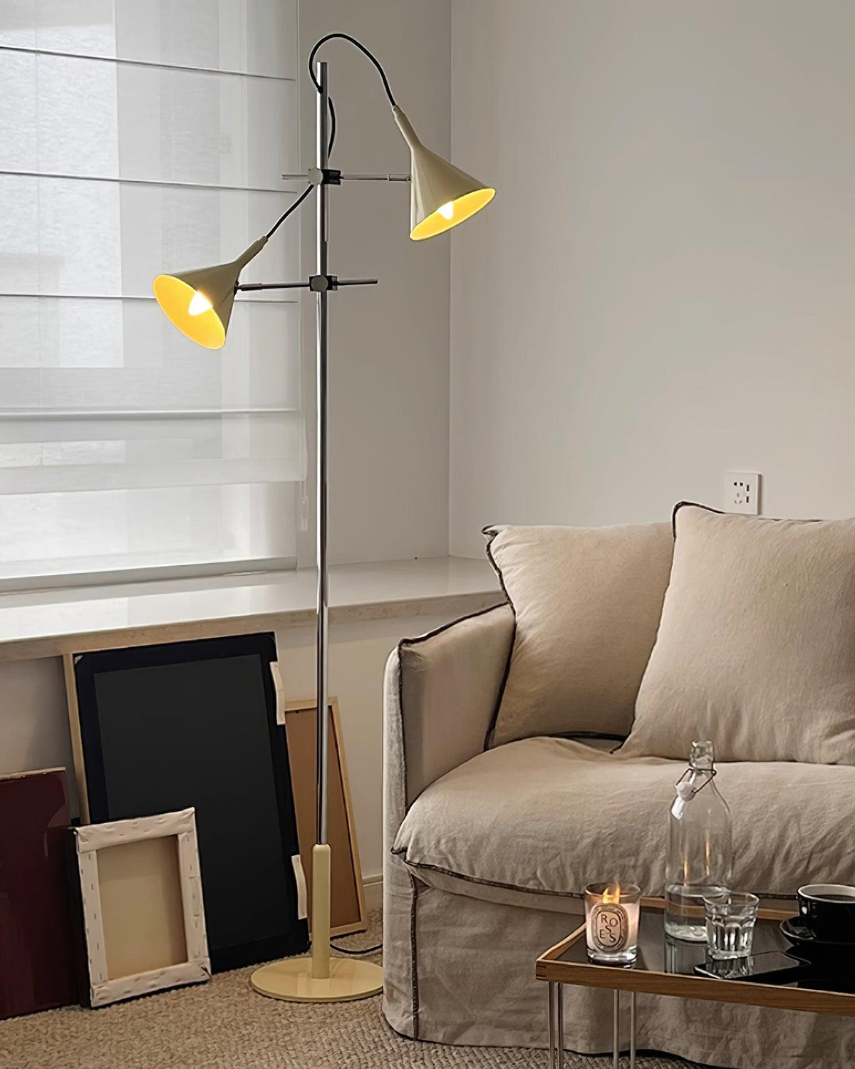Laiton vloerlamp