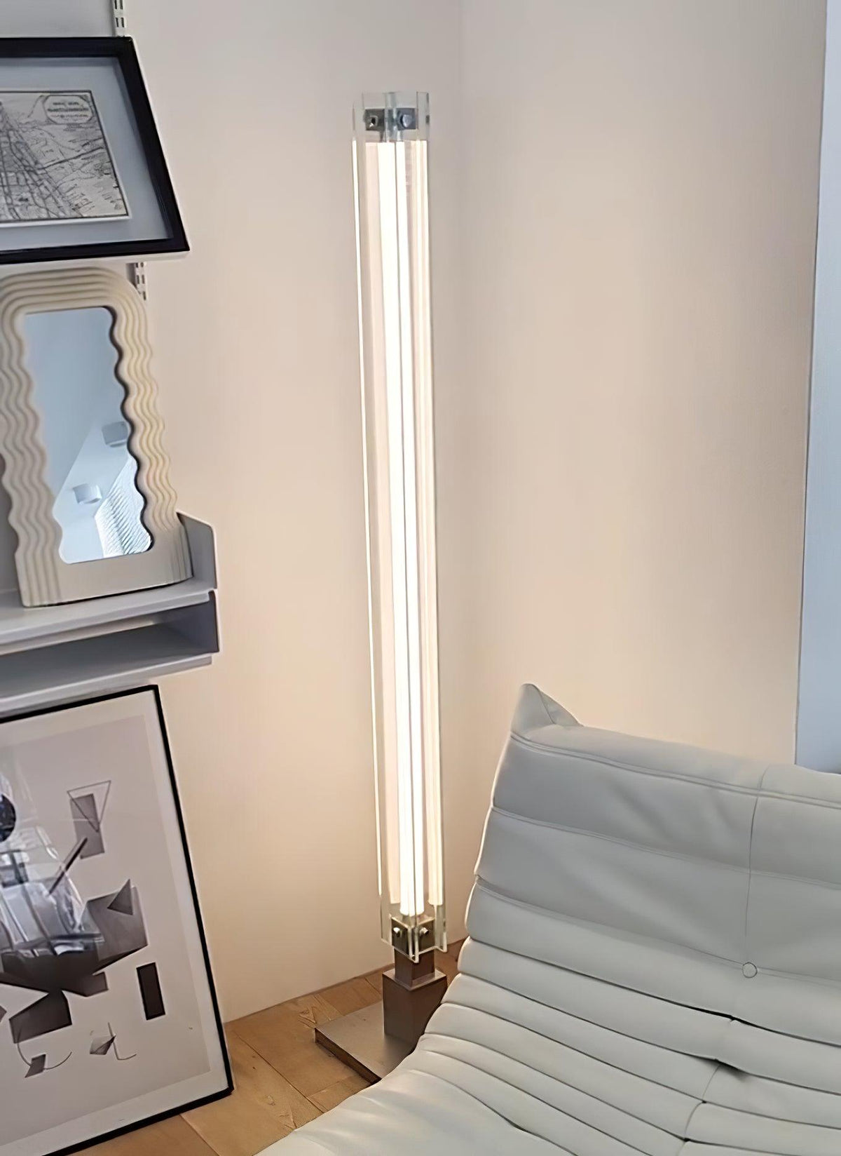 Avthaaril vloerlamp van acryl