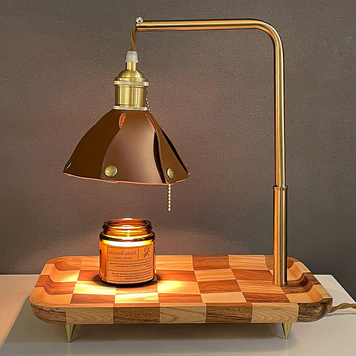 Elvaniella Moderne tafellamp van hout