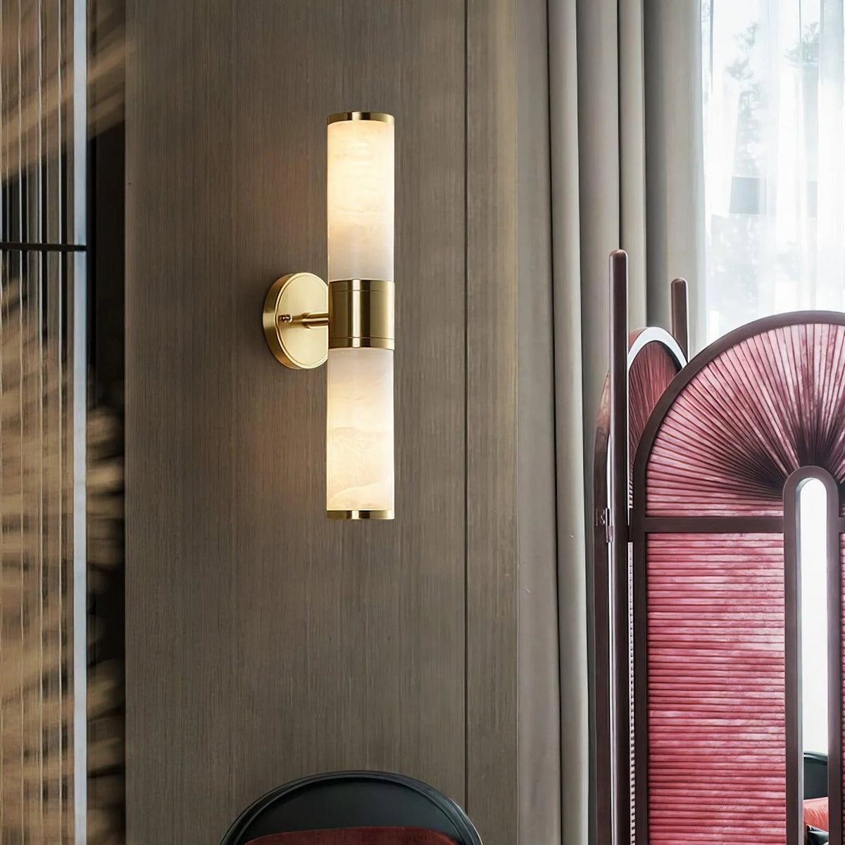 Tira Minimalistische wandlamp van albast