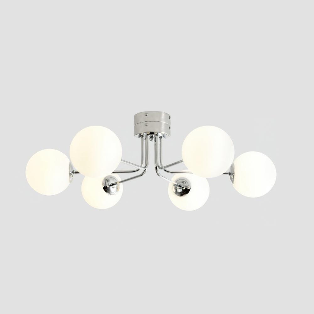 Othien plafondlamp goud wit bol