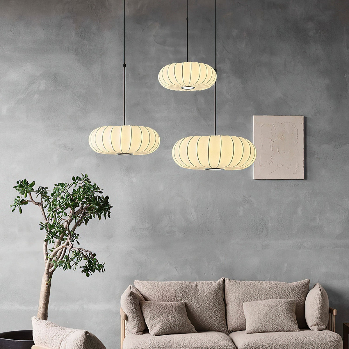 Caedwyn Lantern Silk hanglamp