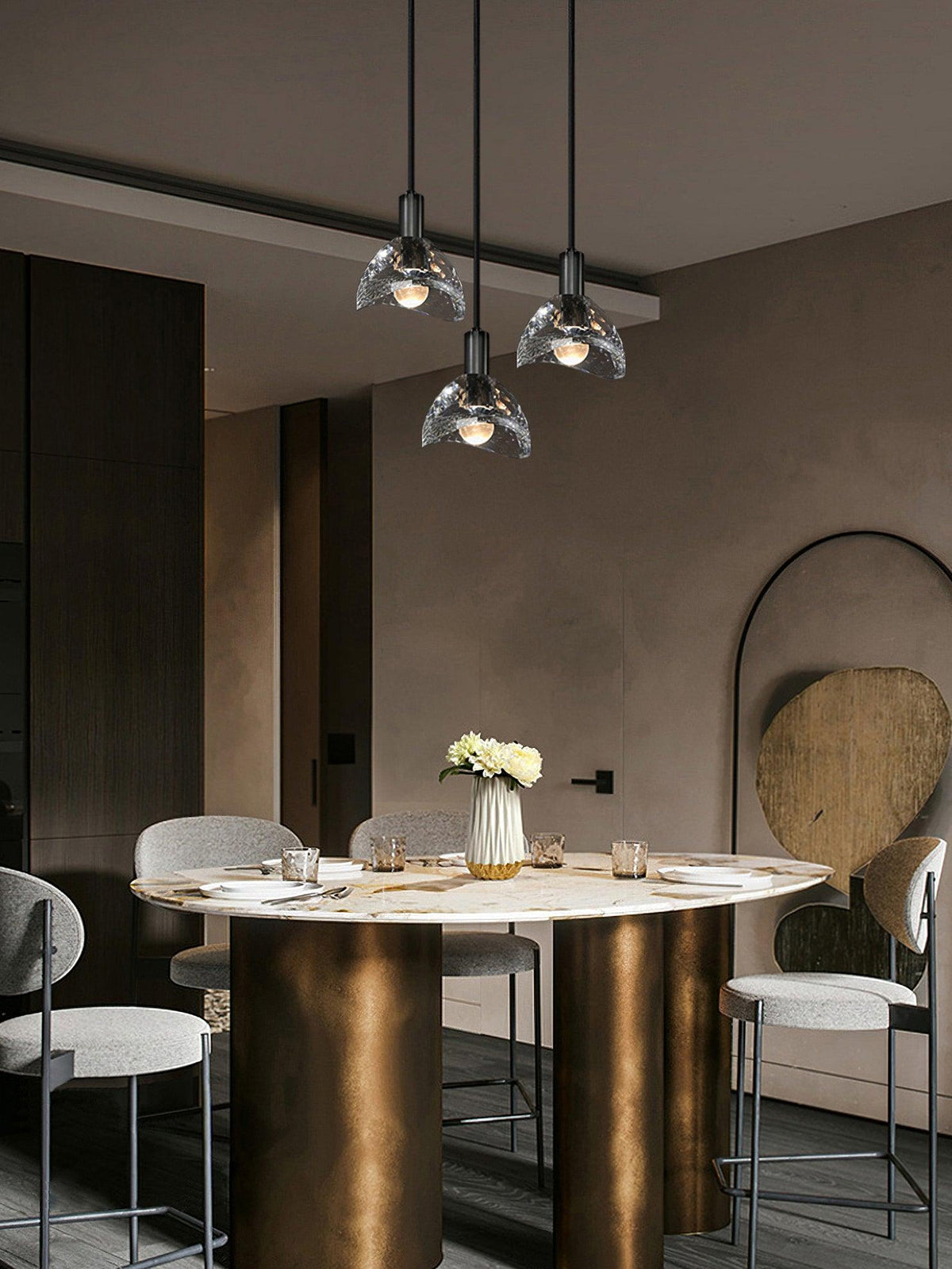 Syvinor Premium Noordse kunst glas hanglamp