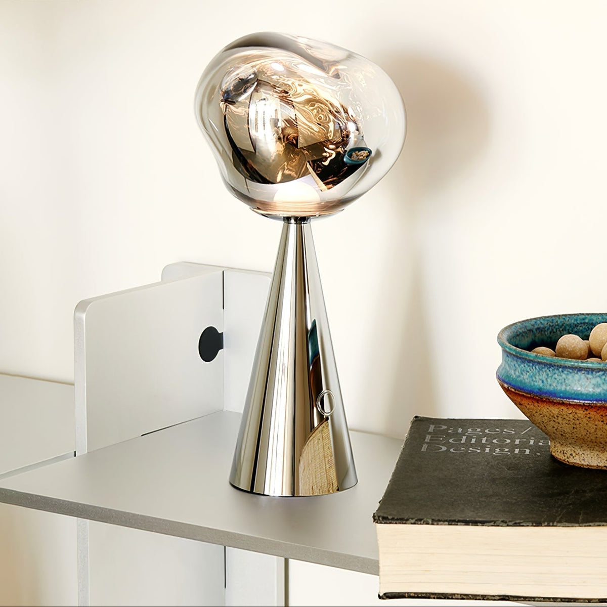 Dimza moderne tafellamp in goud