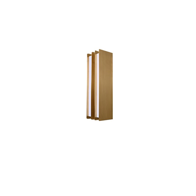 Vincent Minimalistische messing wandlamp met gelaagde bladen