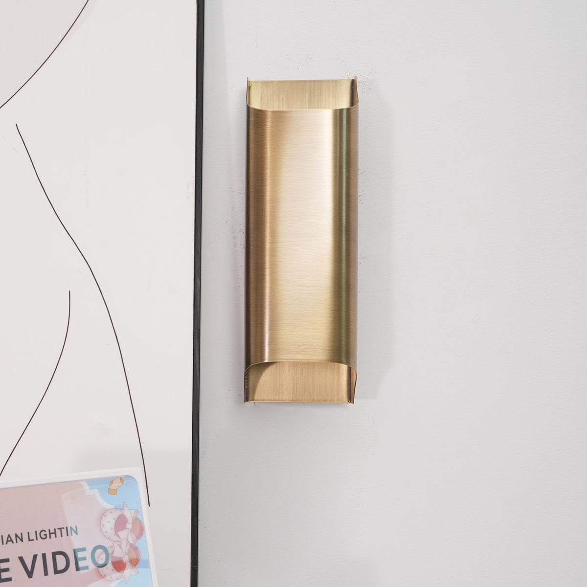 Hardy wandlamp van messing