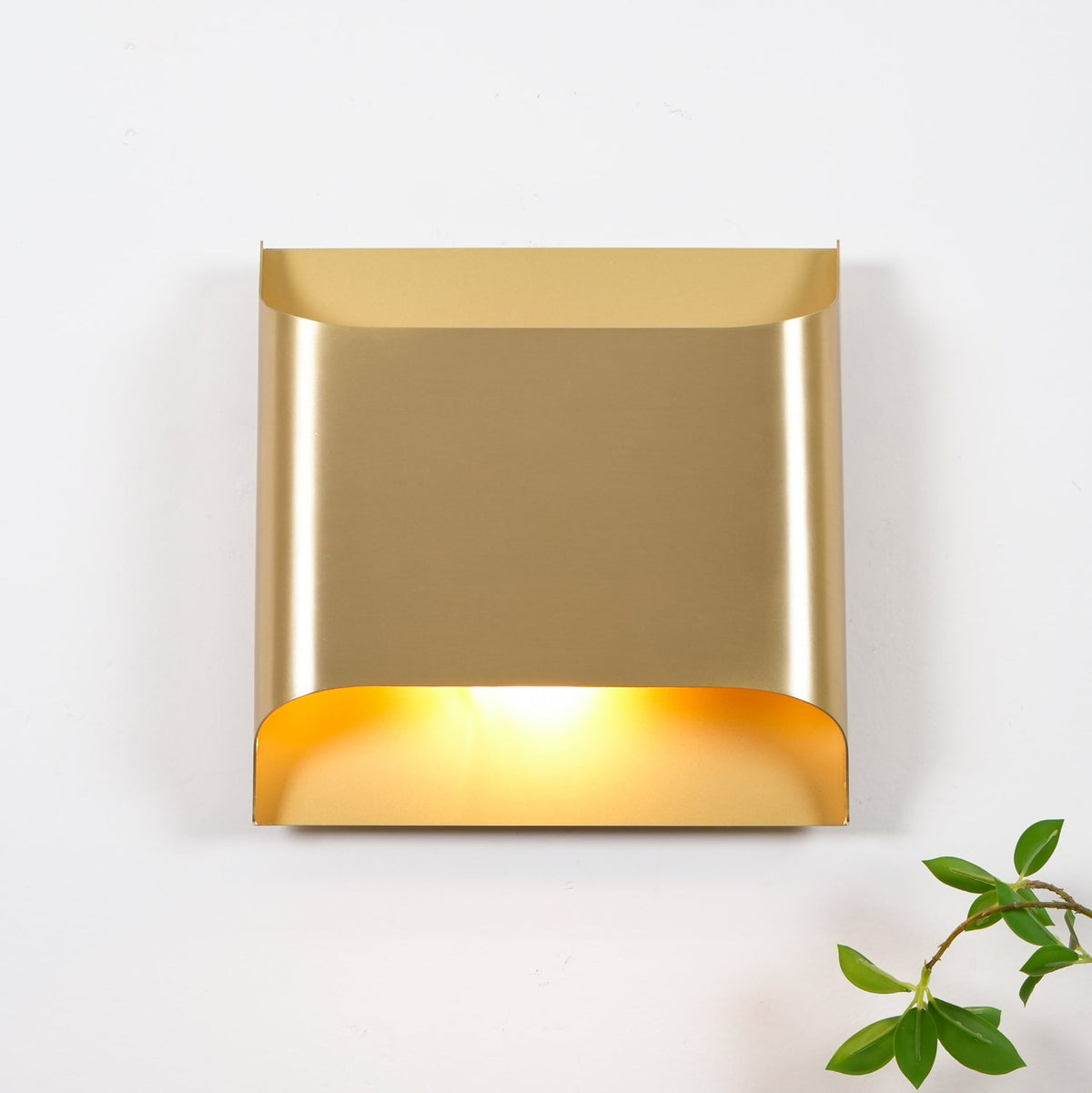 Hardy wandlamp van messing