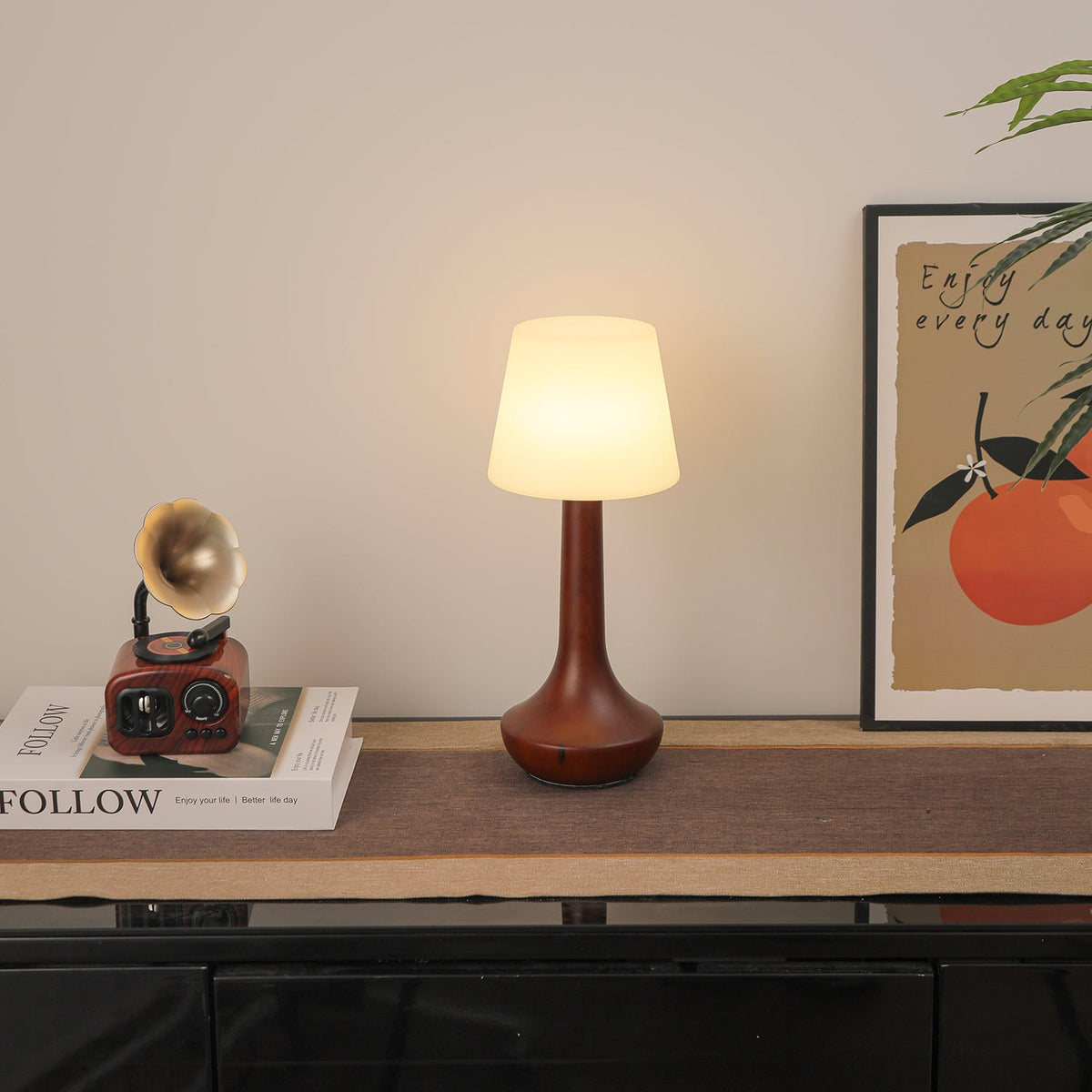 Bello Houten Retro tafellamp