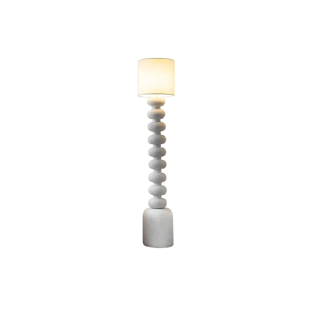 Khev Moderne vloerlamp met stoffen kap
