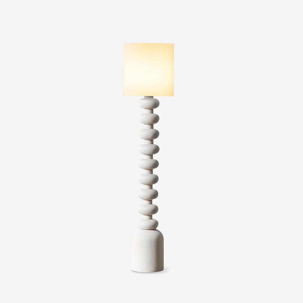 Khev Moderne vloerlamp met stoffen kap