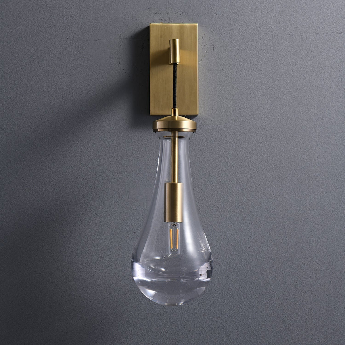 Lyshaos moderne minimalistische wandlamp van messing glas