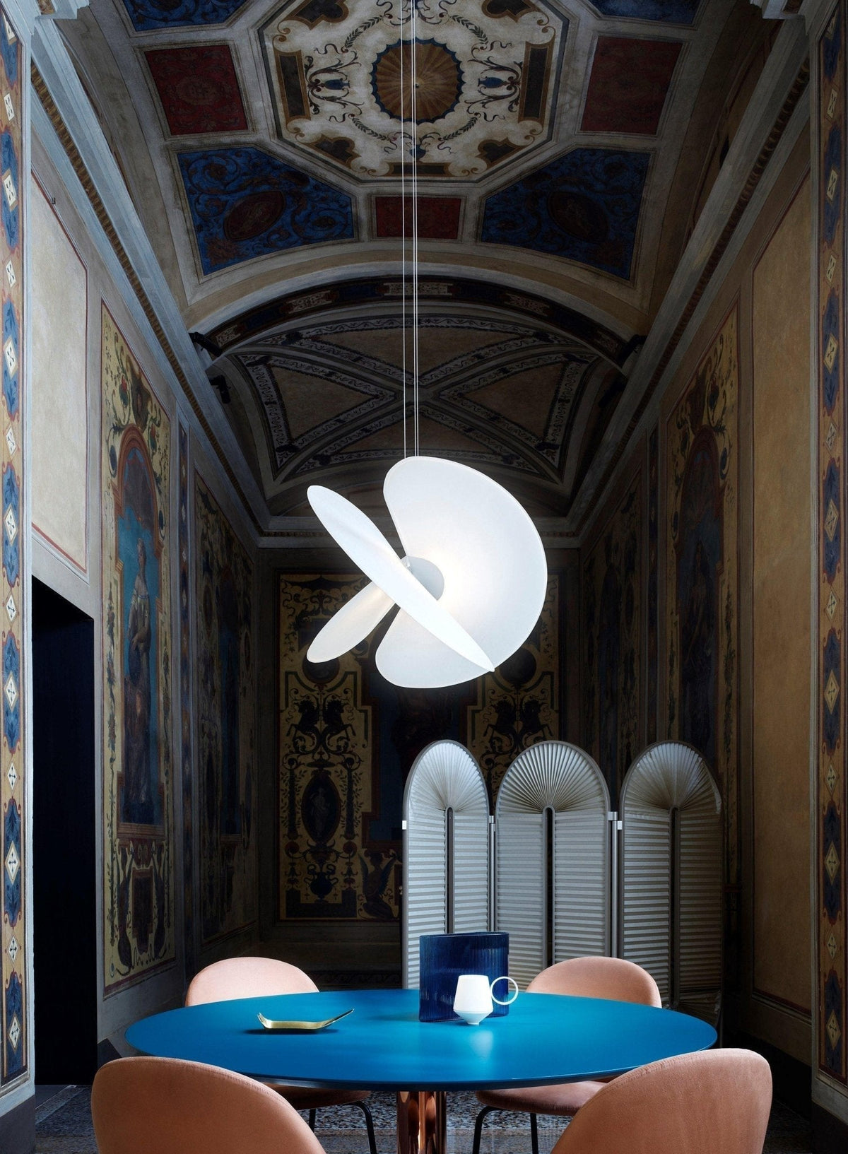Whirl Moderne hanglamp van stof