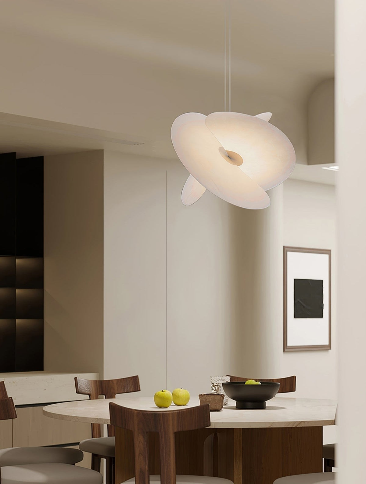 Whirl Moderne hanglamp van stof