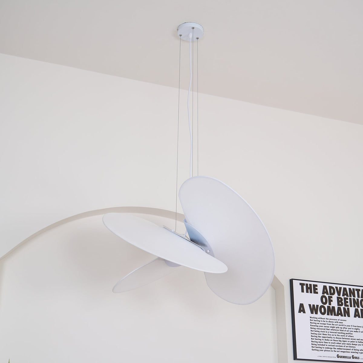 Whirl Moderne hanglamp van stof