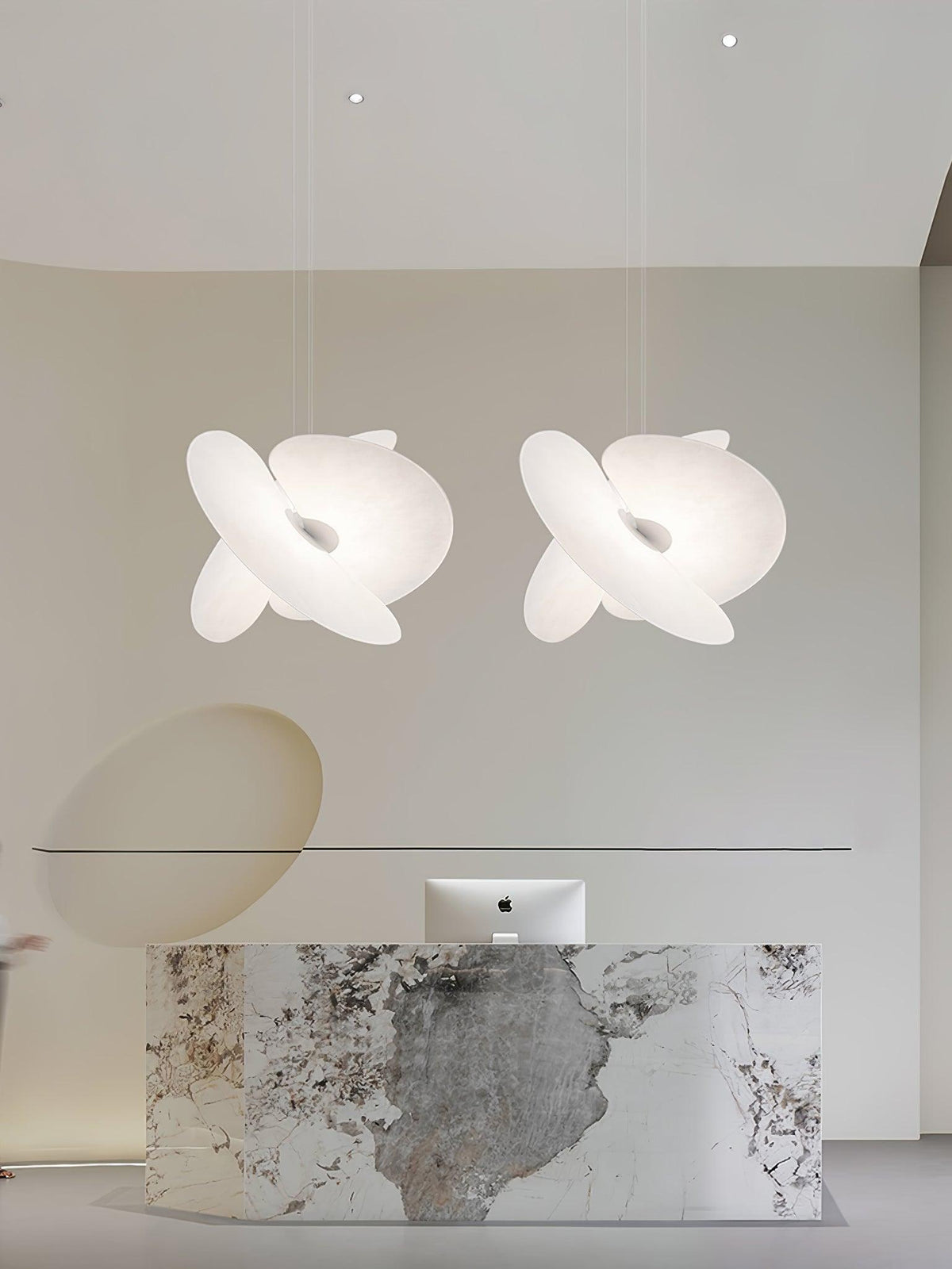 Whirl Moderne hanglamp van stof