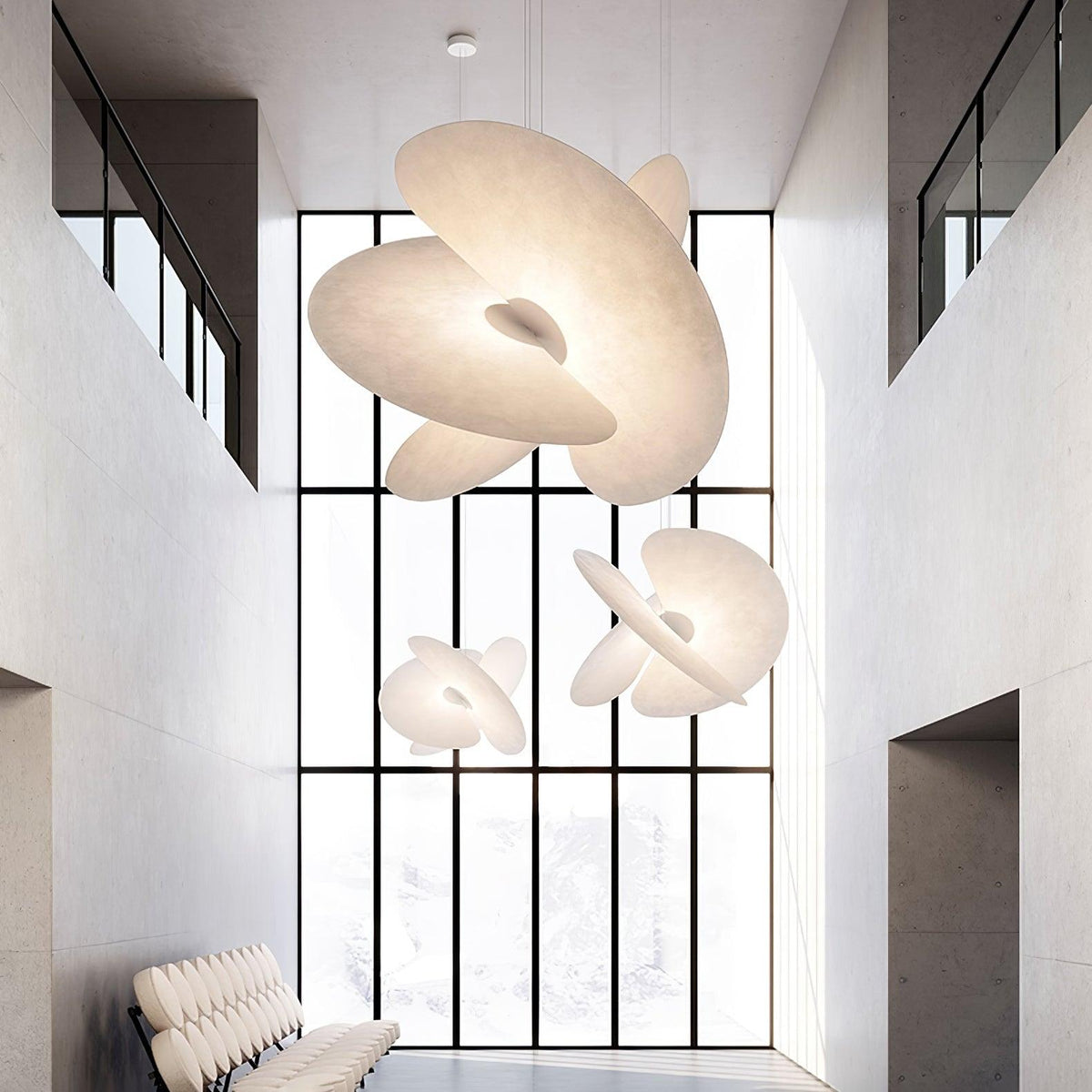 Whirl Moderne hanglamp van stof