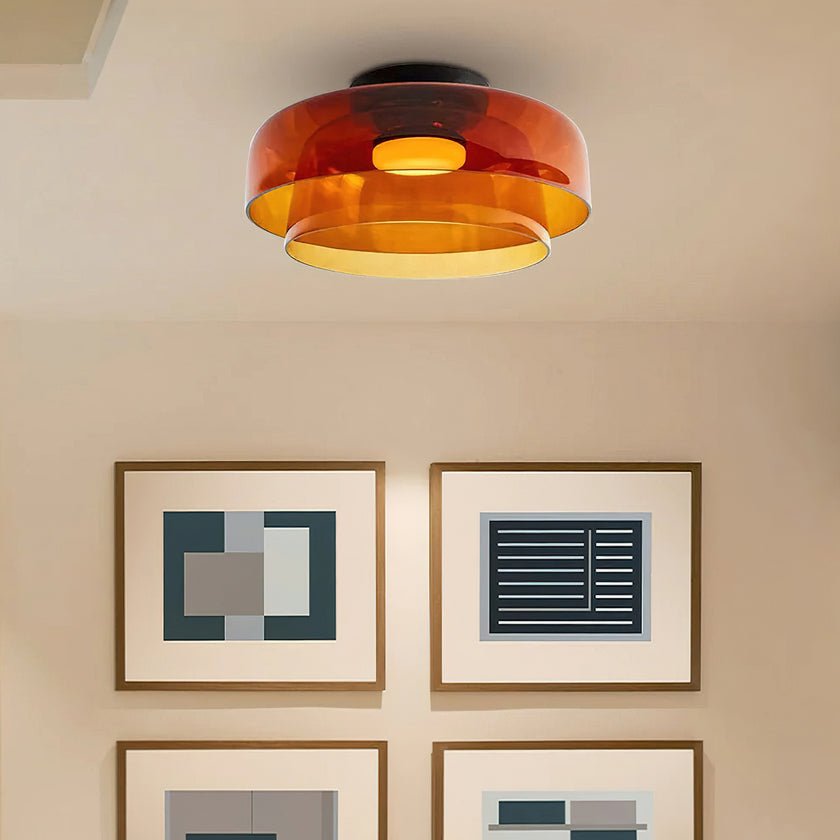 Miroriella plafondlamp gelaagde structuur warm elegant