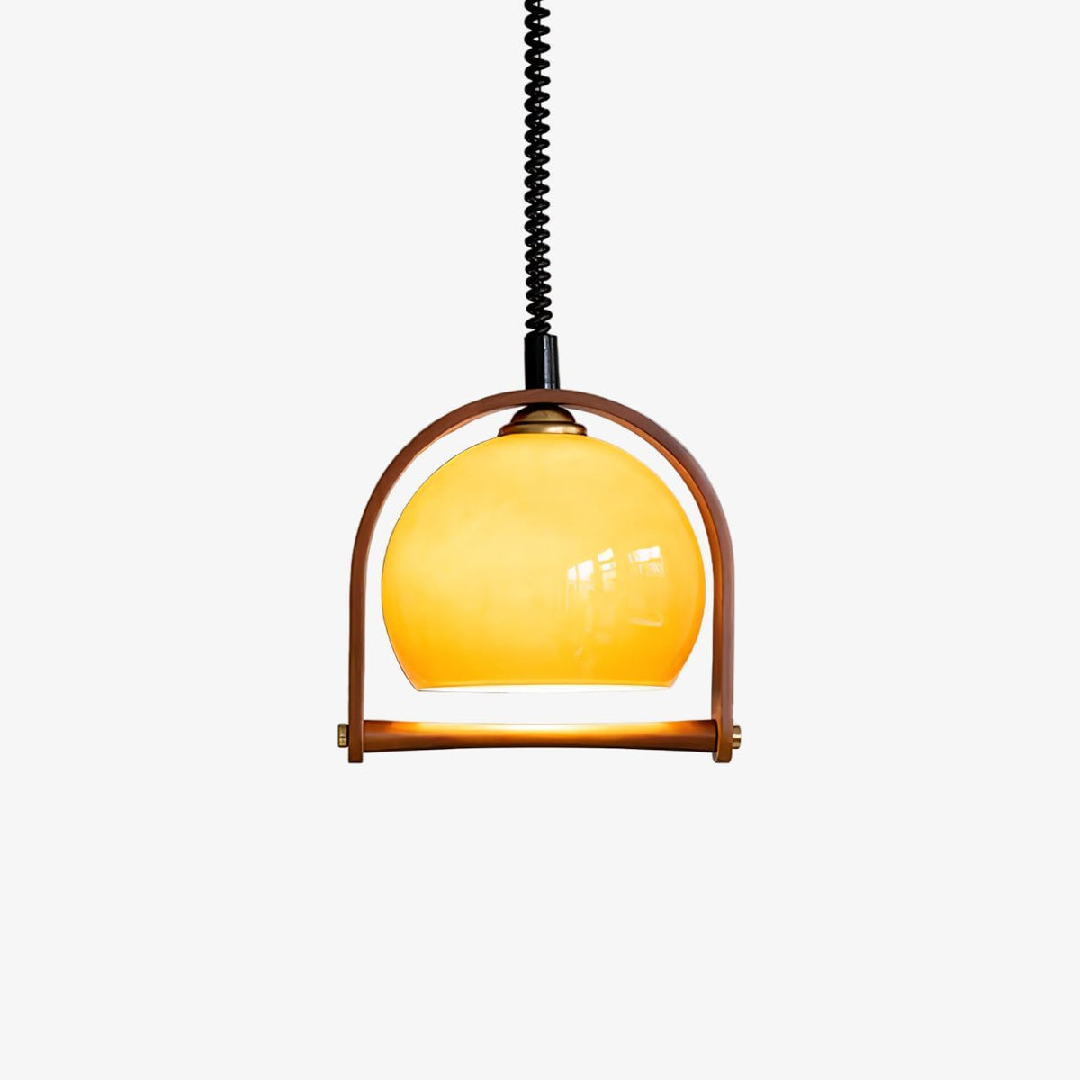 Cesilarae Premium Noordse kunst glas hout hanglamp