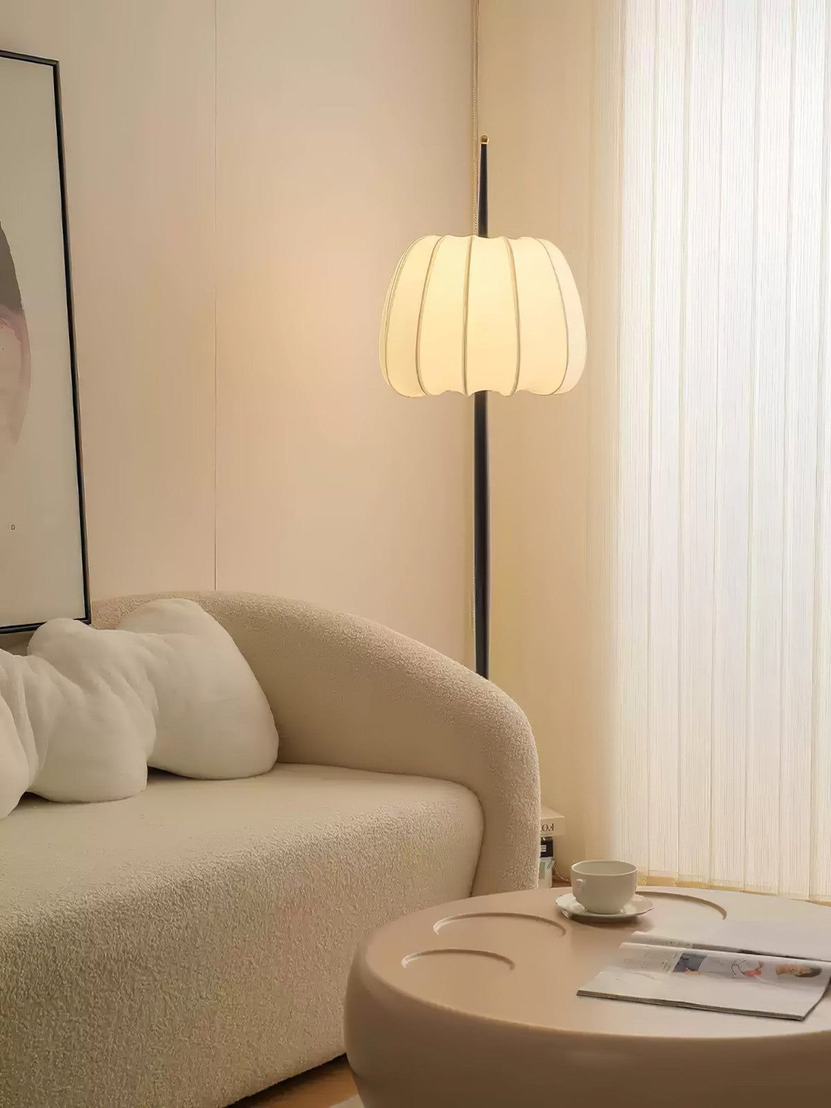 Pick Minimalistische vloerlamp van stof