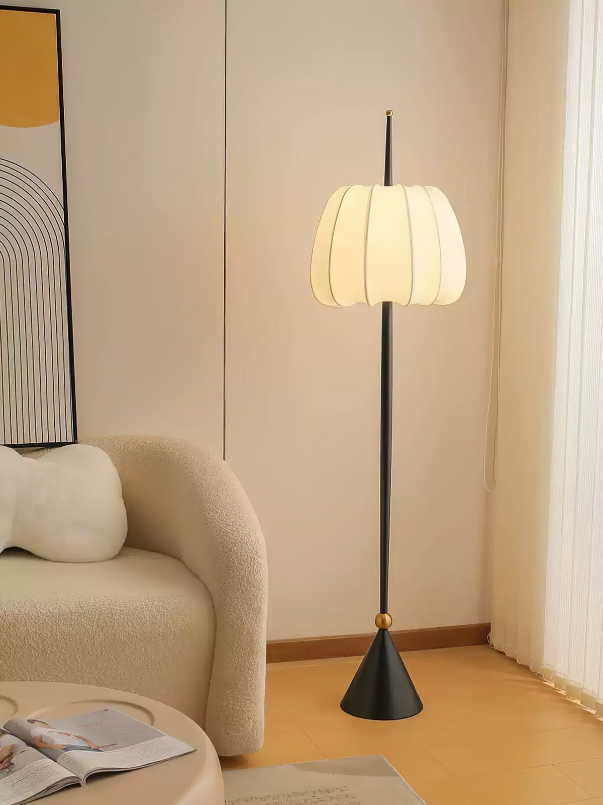 Pick Minimalistische vloerlamp van stof
