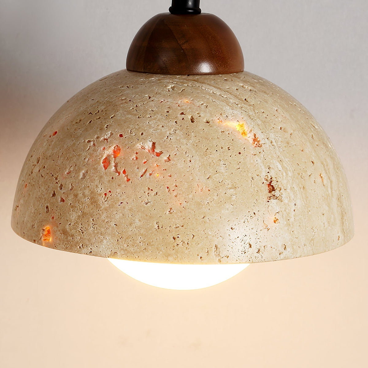 Noreenne travertin Swing Arm wandlamp met stekker
