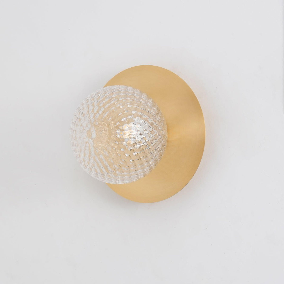 Nifte wandlamp Ronde Schijf Mondblaasglas Minimalistisch met bolvormige kap