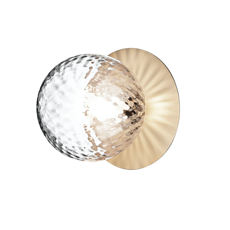 Nifte wandlamp Ronde Schijf Mondblaasglas Minimalistisch met bolvormige kap