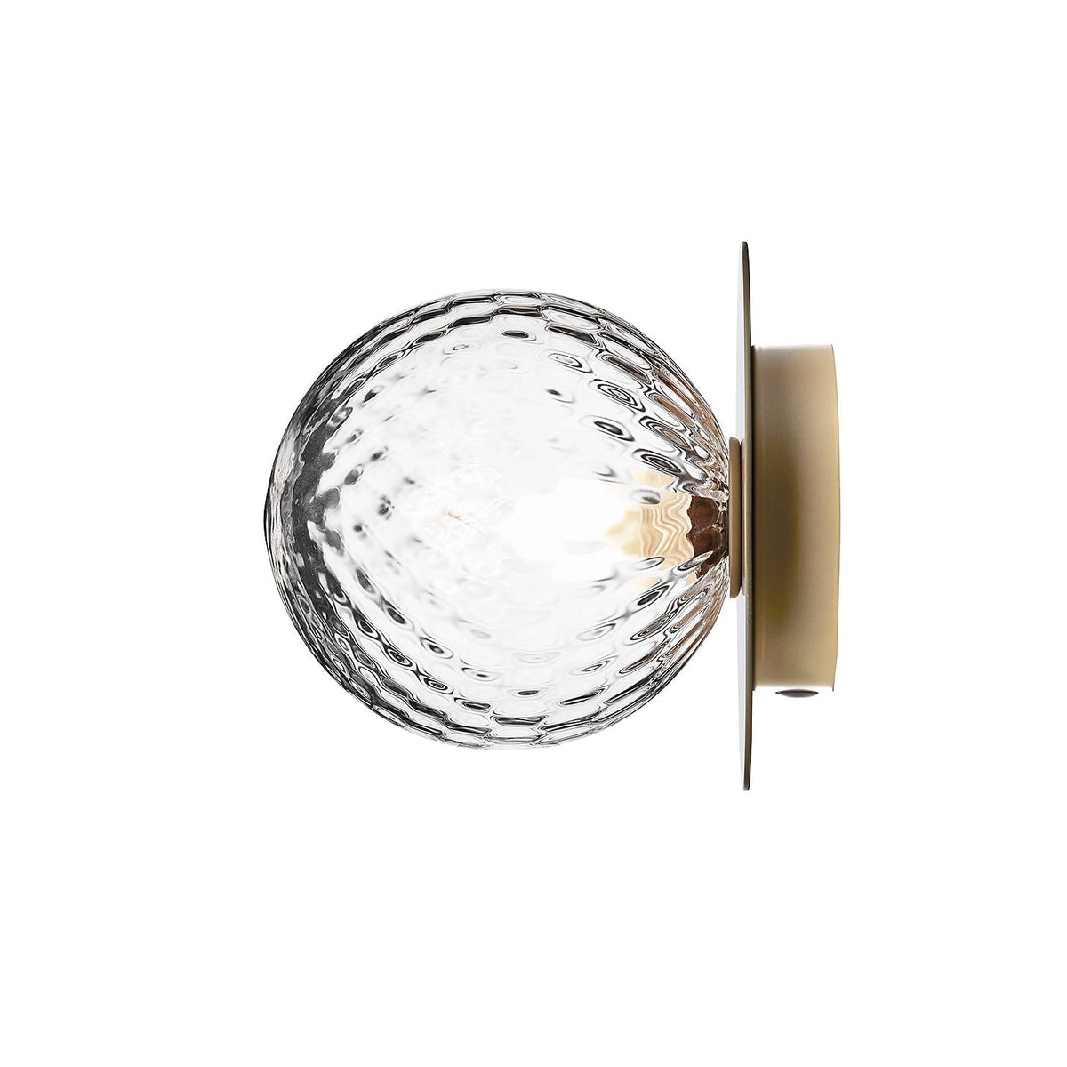Nifte wandlamp Ronde Schijf Mondblaasglas Minimalistisch met bolvormige kap