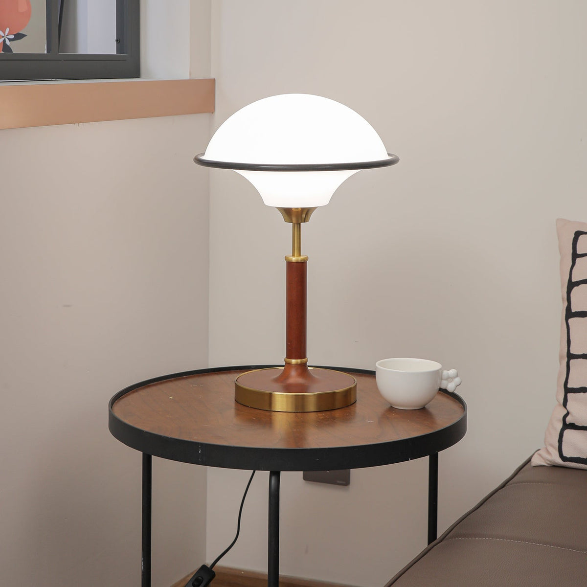 Solstic Houten tafellamp Mid-Century