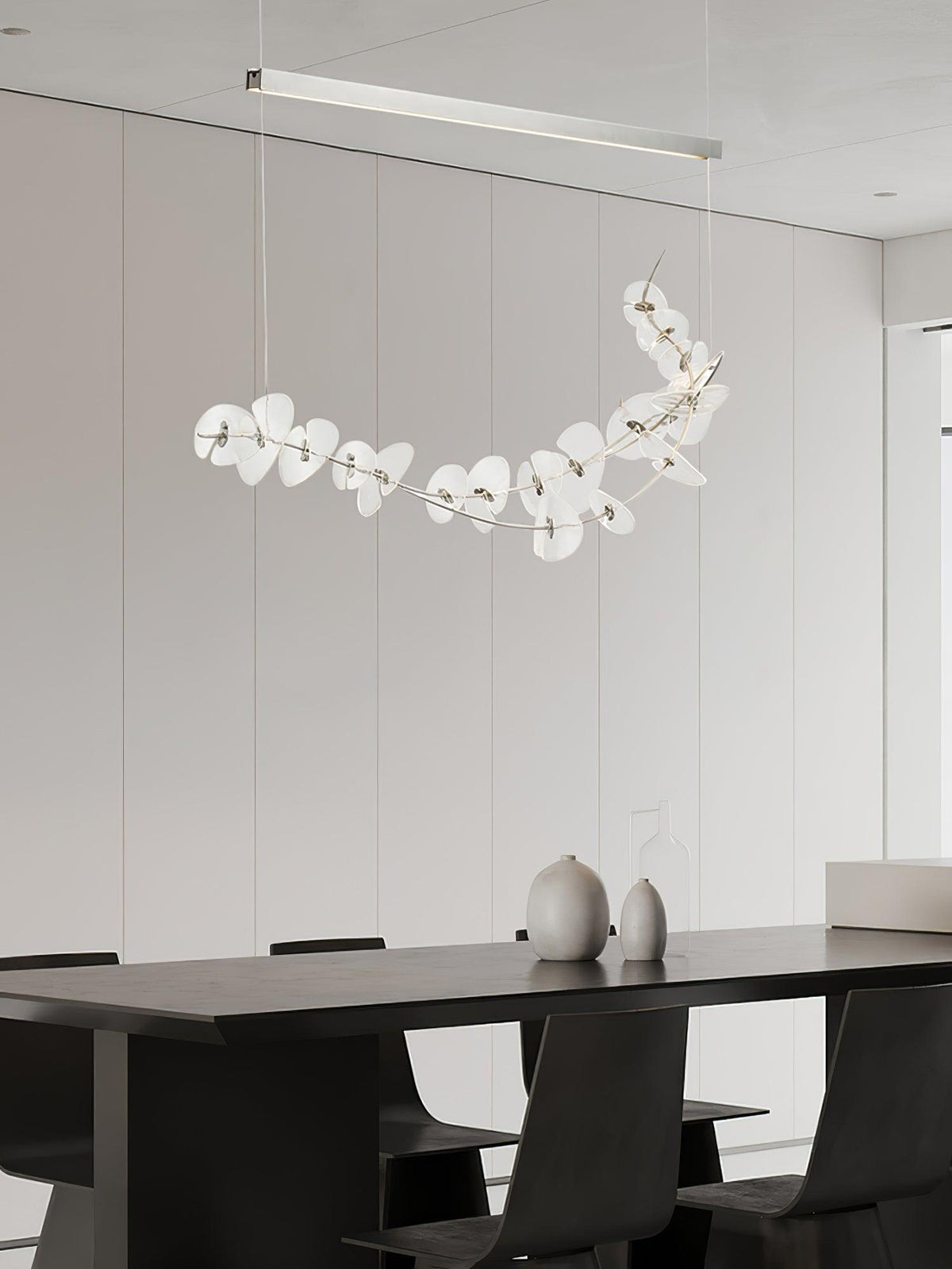 Josiah Moderne hanglamp van chrome en acryl