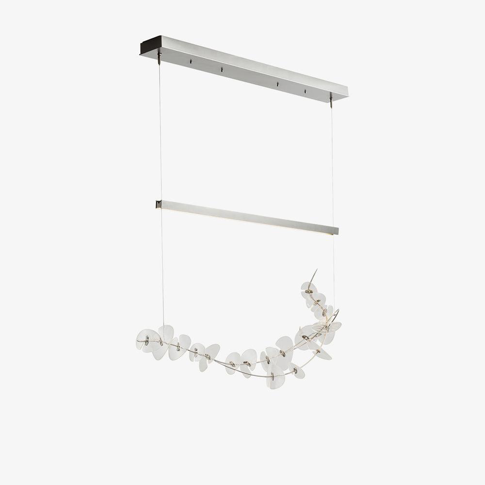 Josiah Moderne hanglamp van chrome en acryl