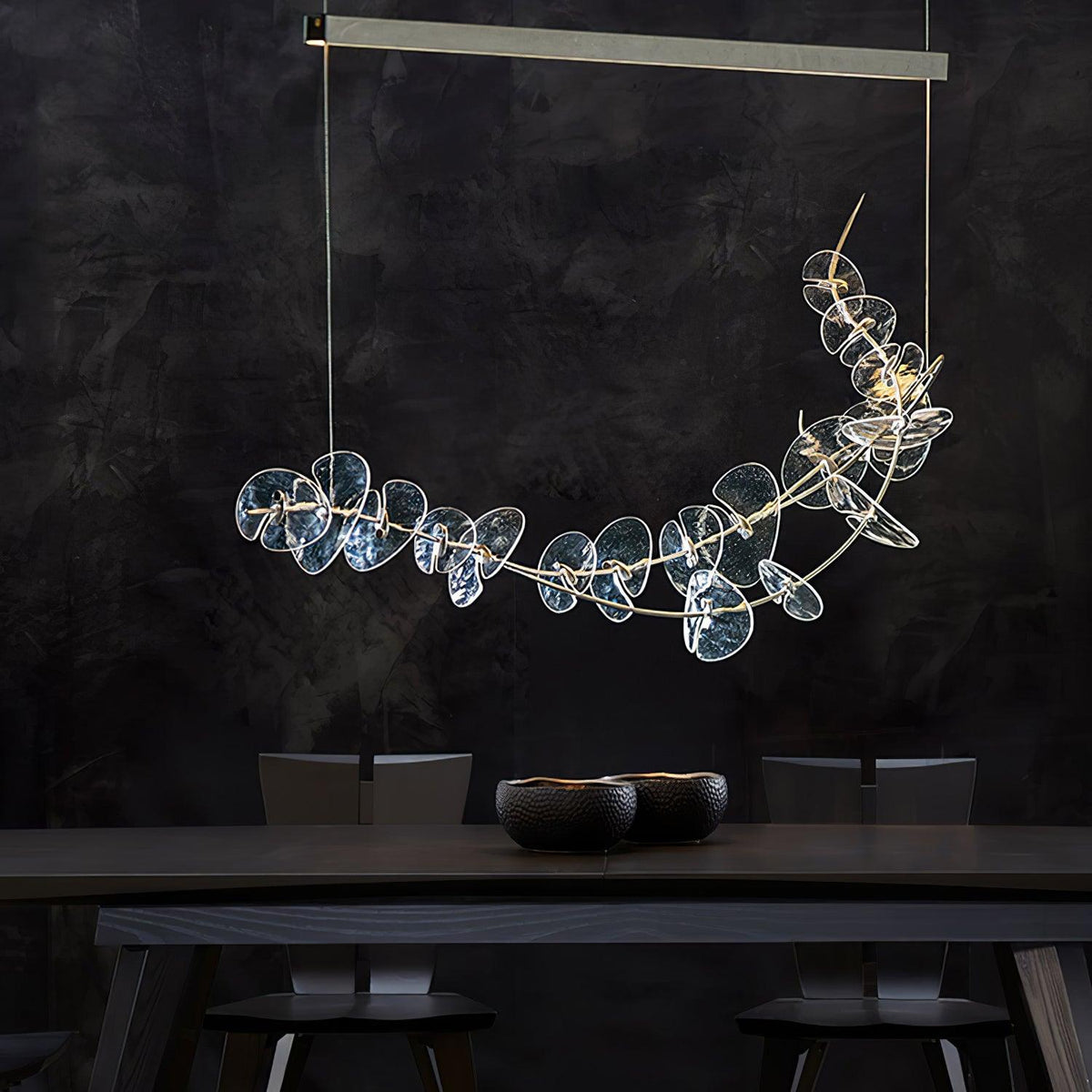 Josiah Moderne hanglamp van chrome en acryl