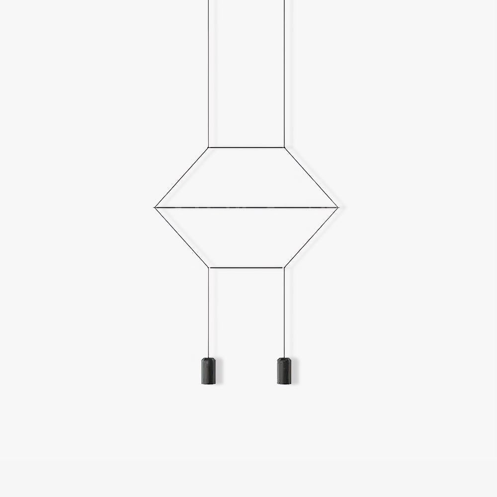 Lunarie hanglamp van acryl en plastic