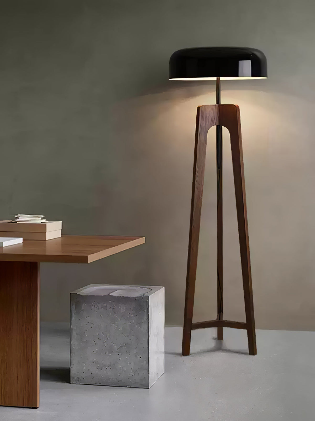 Kovain Houten Minimalistische vloerlamp