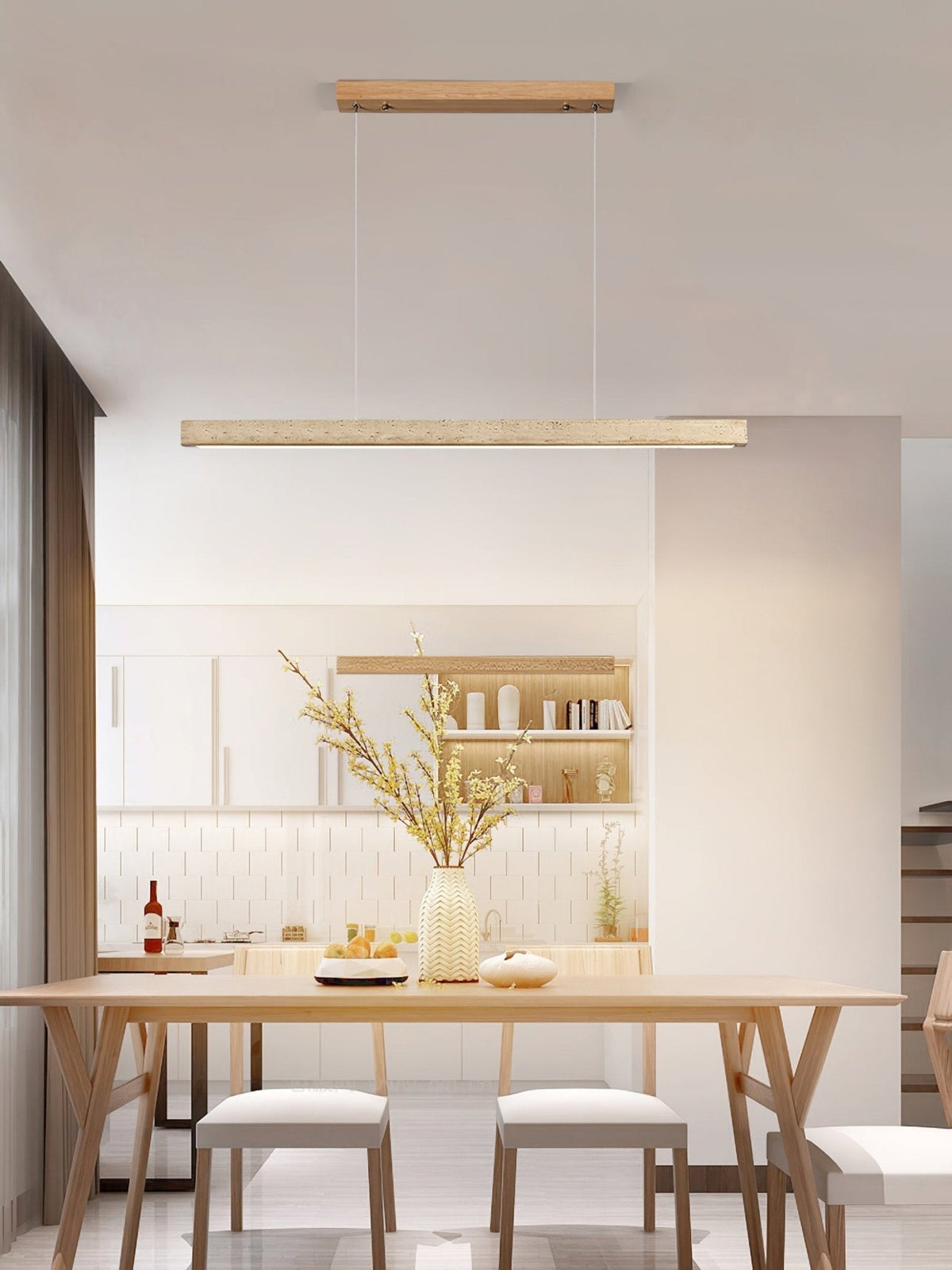 Lyven Minimalistische hanglamp van travertin