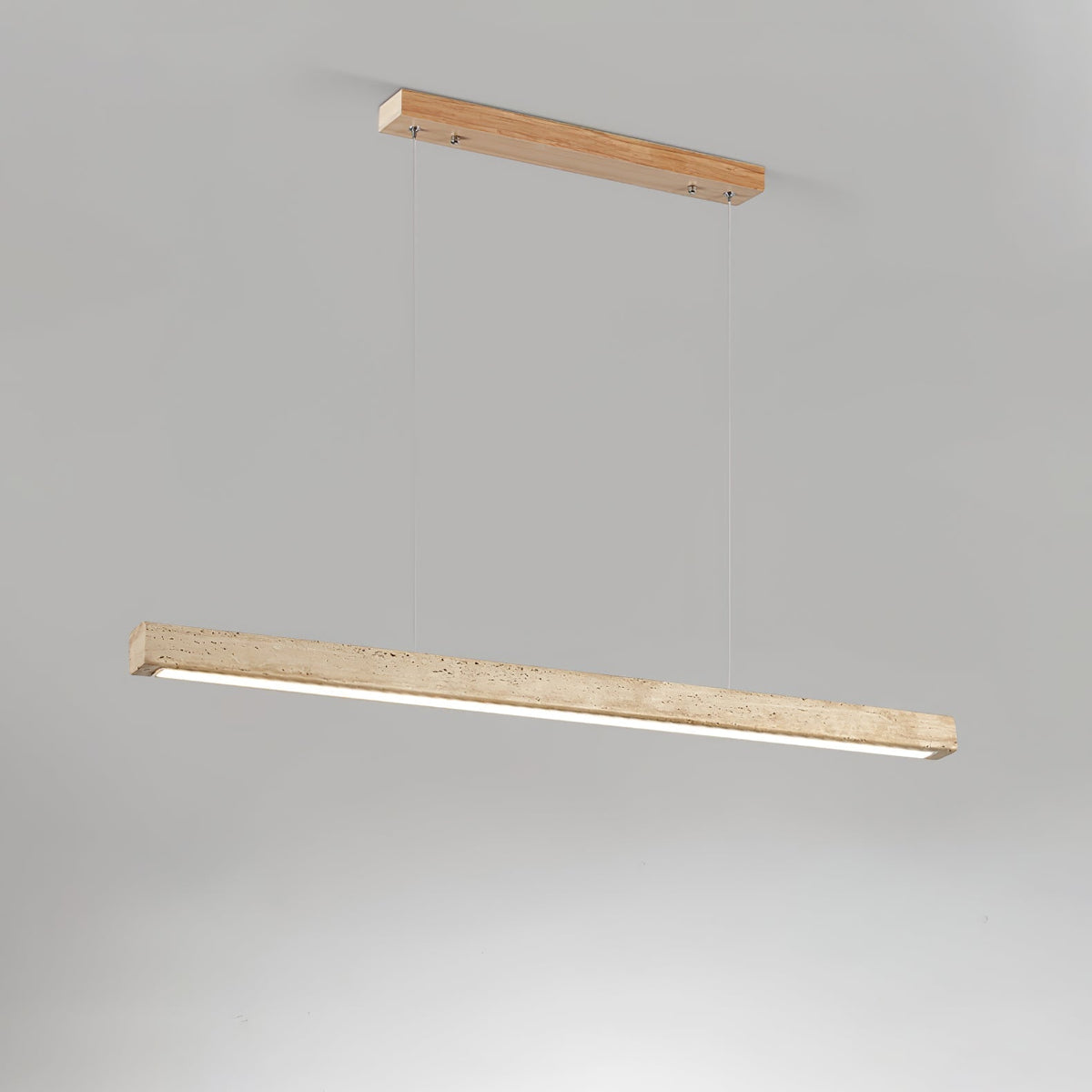 Lyven Minimalistische hanglamp van travertin