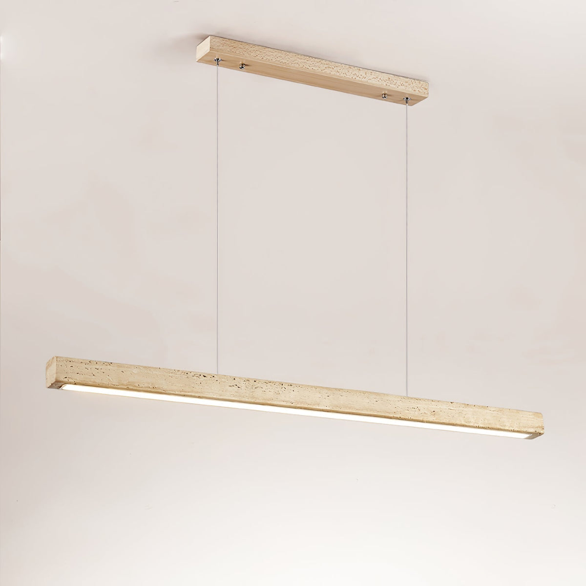 Lyven Minimalistische hanglamp van travertin