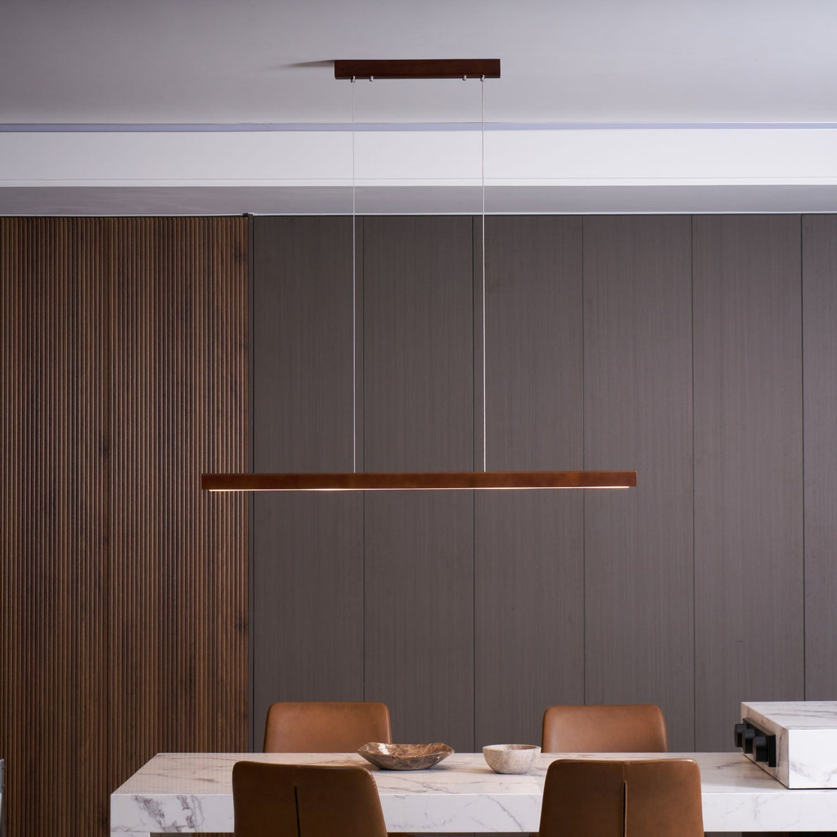 Aro Lineaire hanglamp van hout