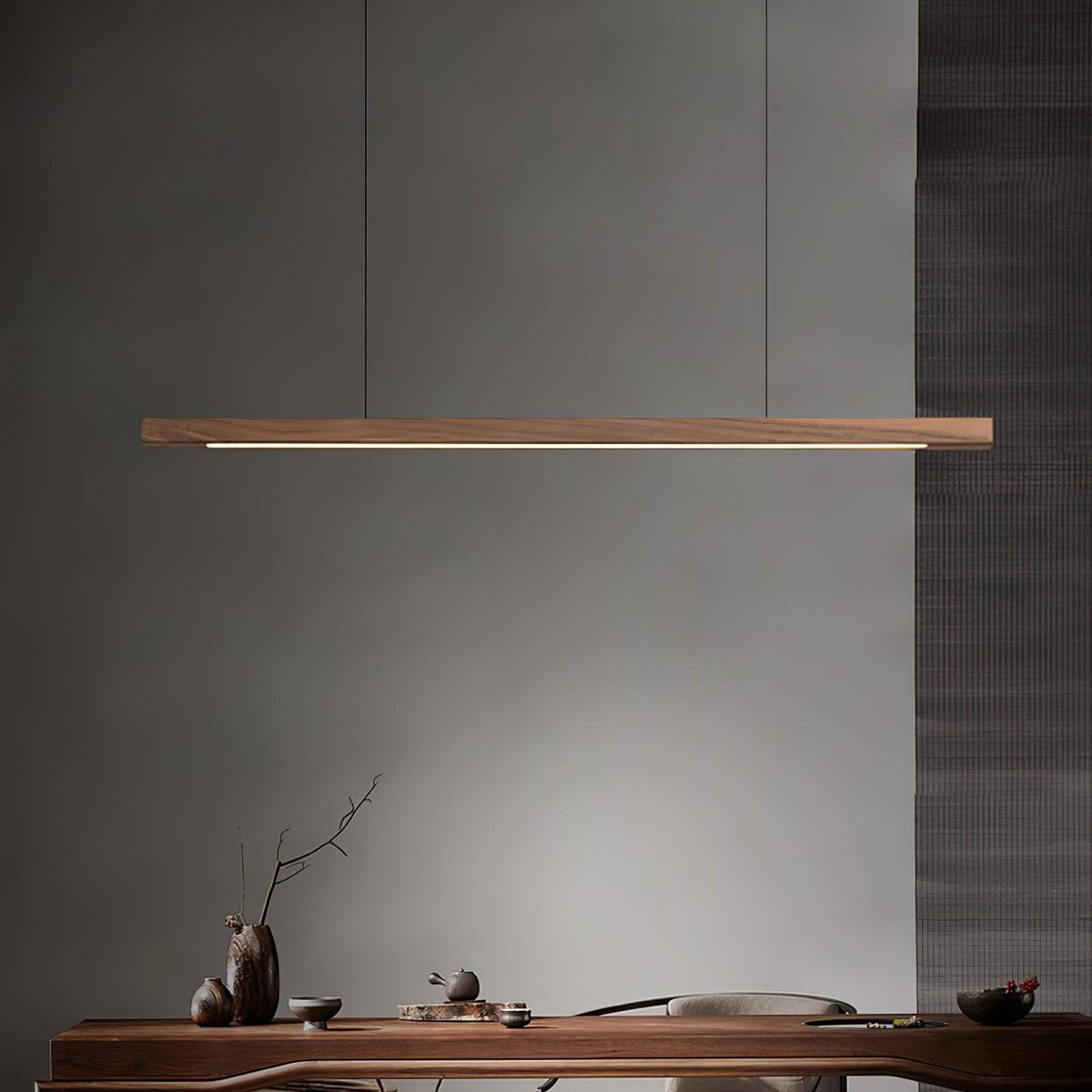 Aro Lineaire hanglamp van hout