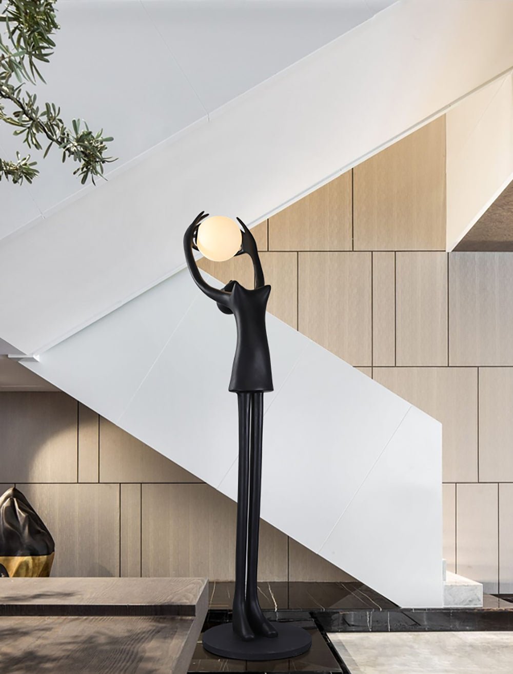 Lynorel vloerlamp zwart