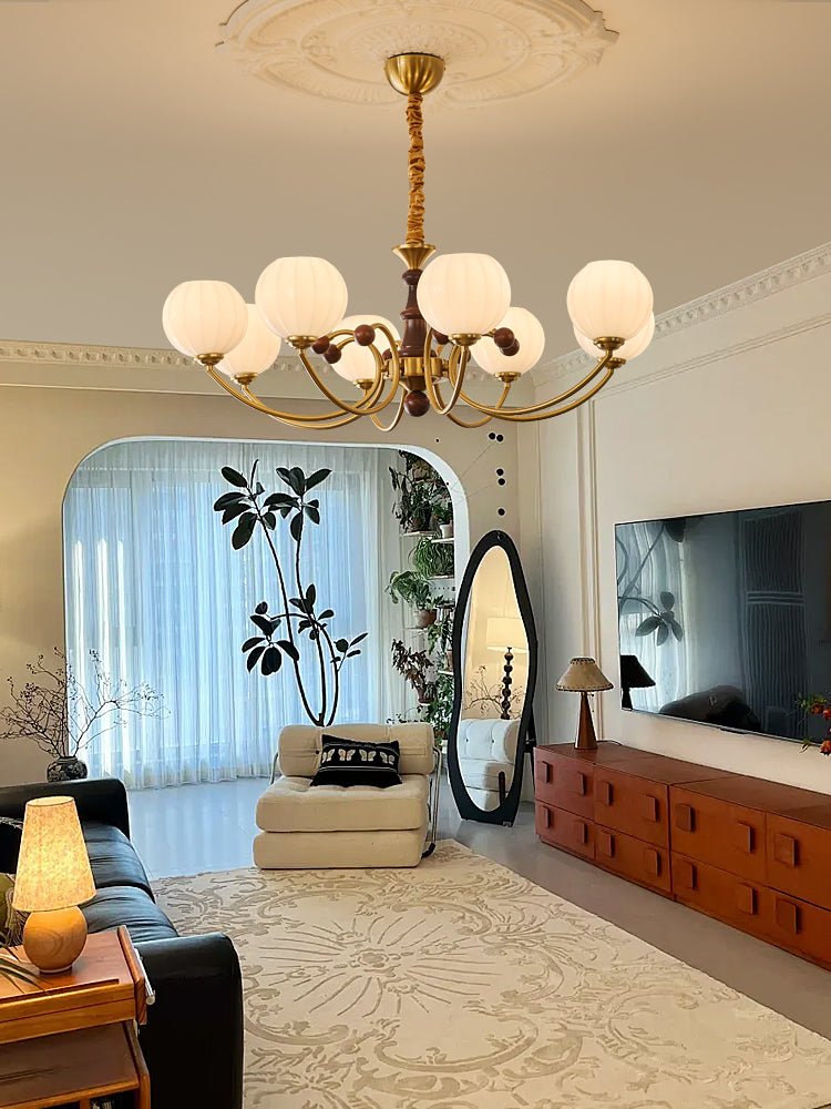 Omirara Traditionele Elegantie Vintage Houten Kroonluchter