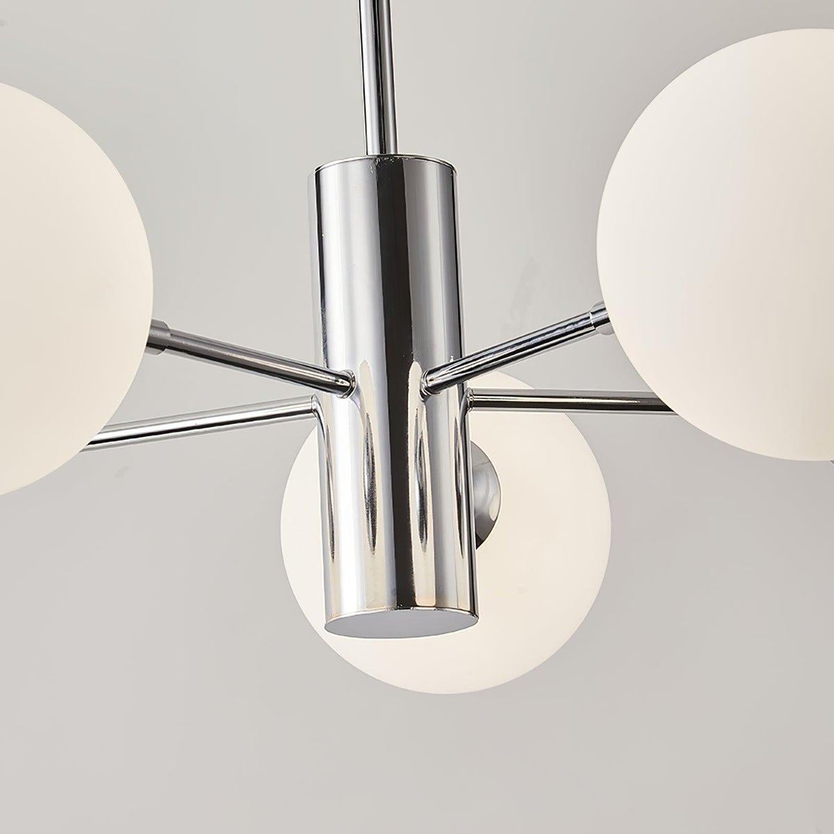 Eirivaria Kroonluchter chroom glas bollen