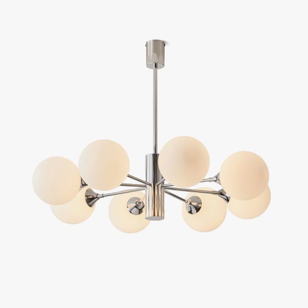 Eirivaria Kroonluchter chroom glas bollen