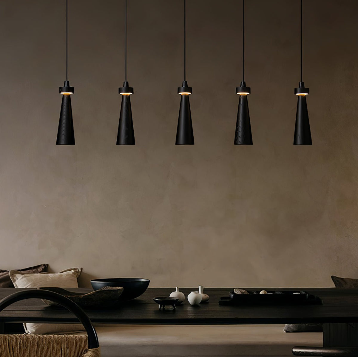 Tesno Minimalistische hanglamp van walnoothout