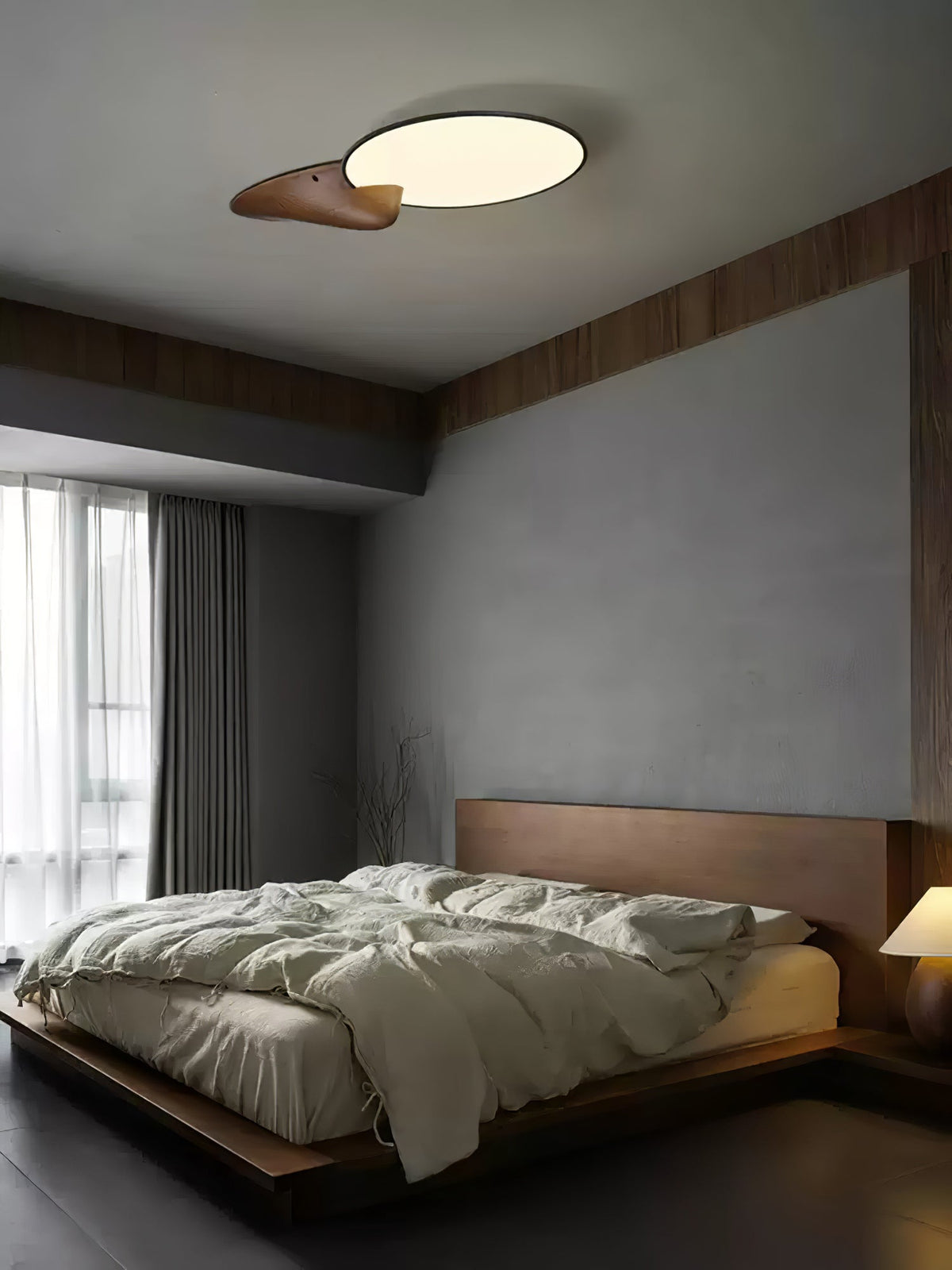 Zovenel Premium elegantie Peak plafondlamp van hout
