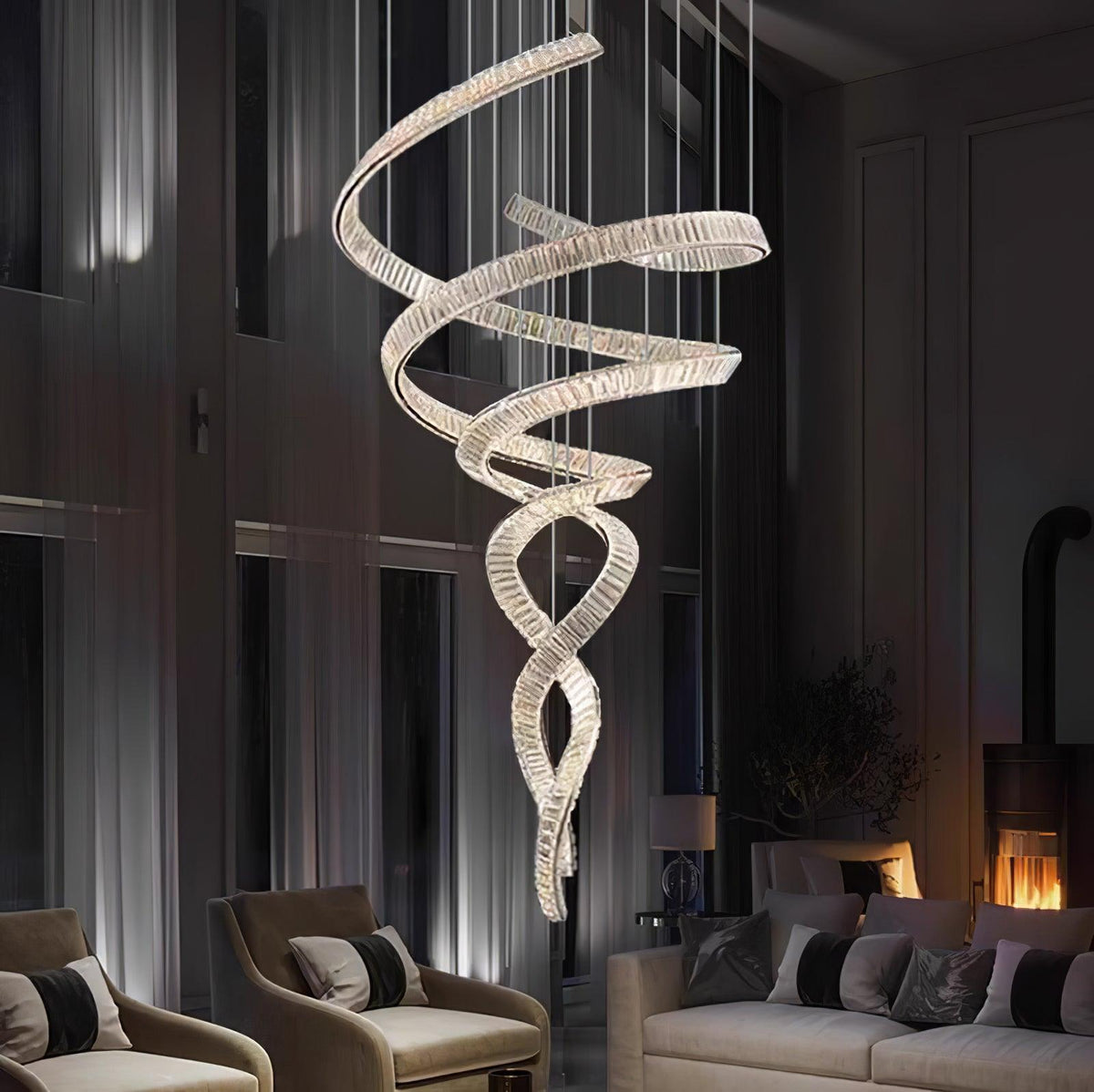 Cotalan Fluid goudkleurige afwerking hanglamp