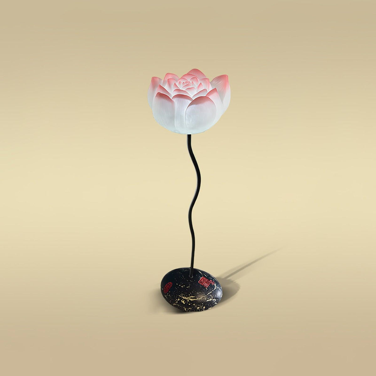Arixen elegante vloerlamp met lotusbloemmotief