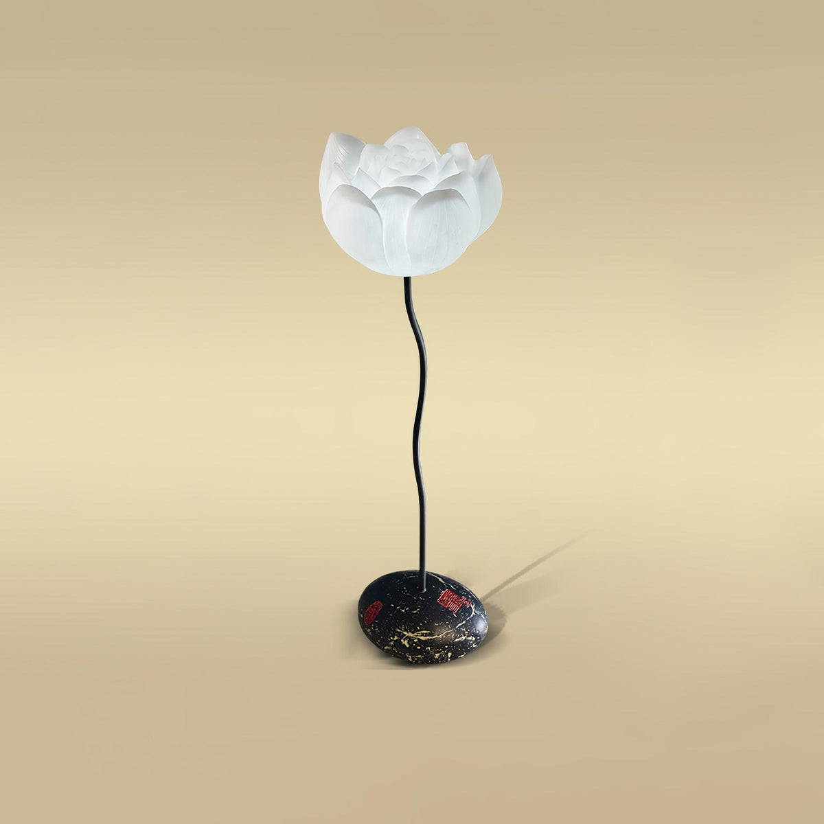 Arixen elegante vloerlamp met lotusbloemmotief